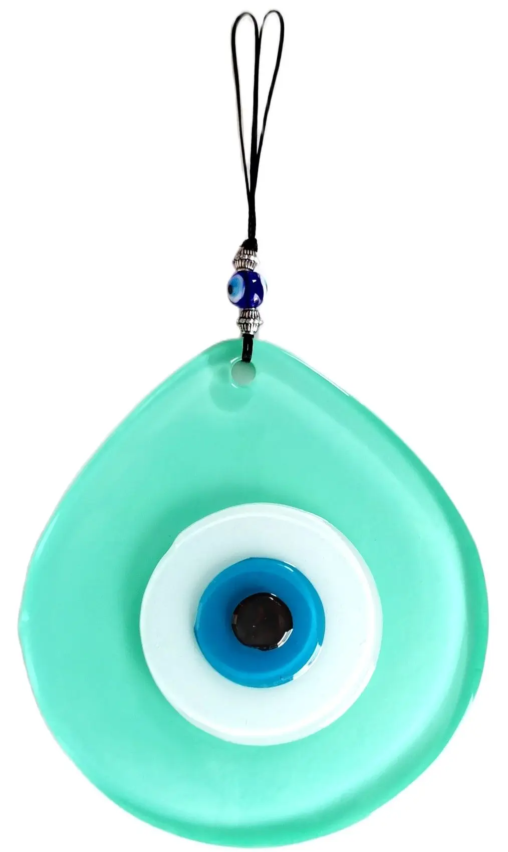 Drop Pattern Glass Evil Eye Bead Handmade Wall Ornament