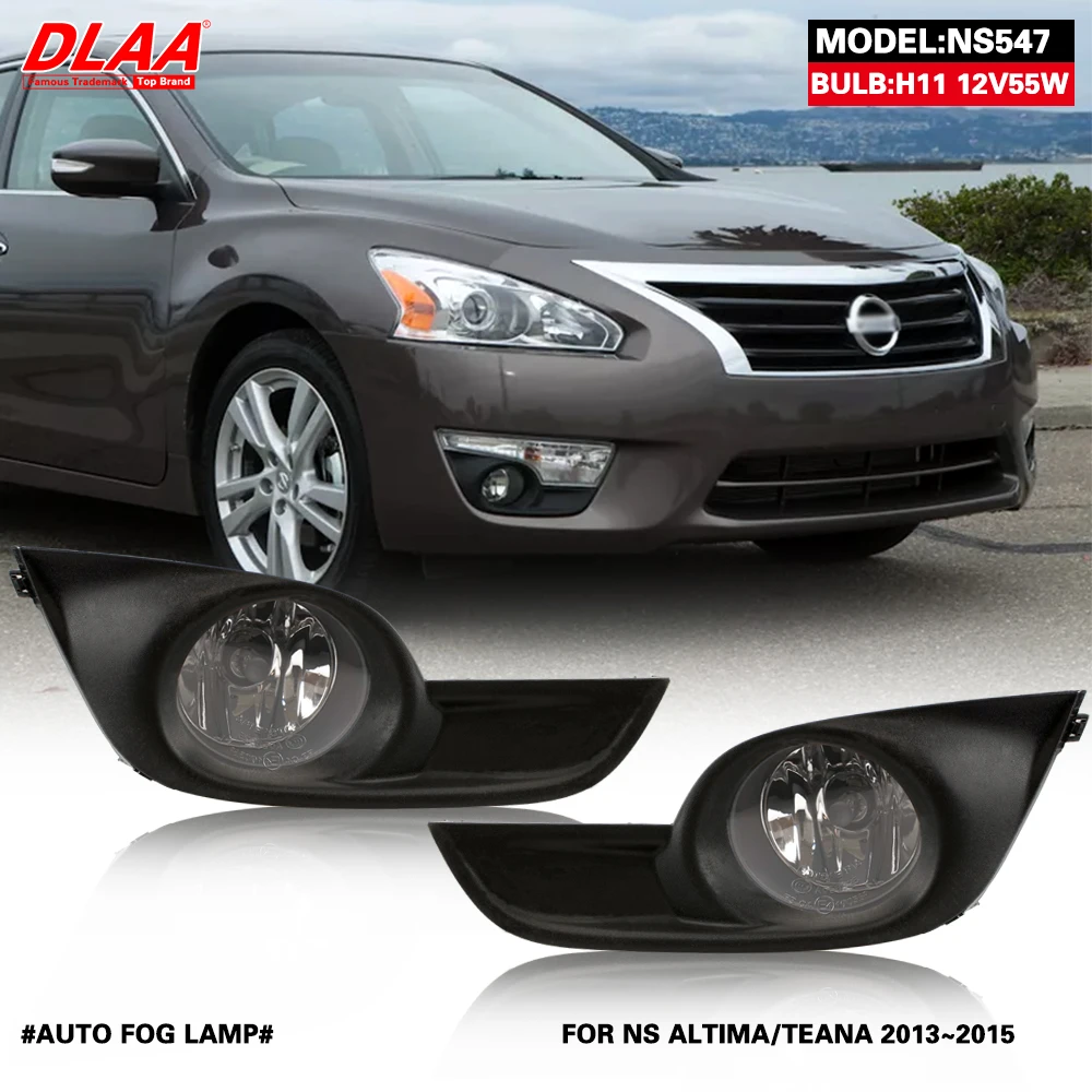 DLAA Front Fog Lights for ALTIMA TEANA 2013-2015 Car Styling Spot Light Fog Lamps with Switch 1 Pair