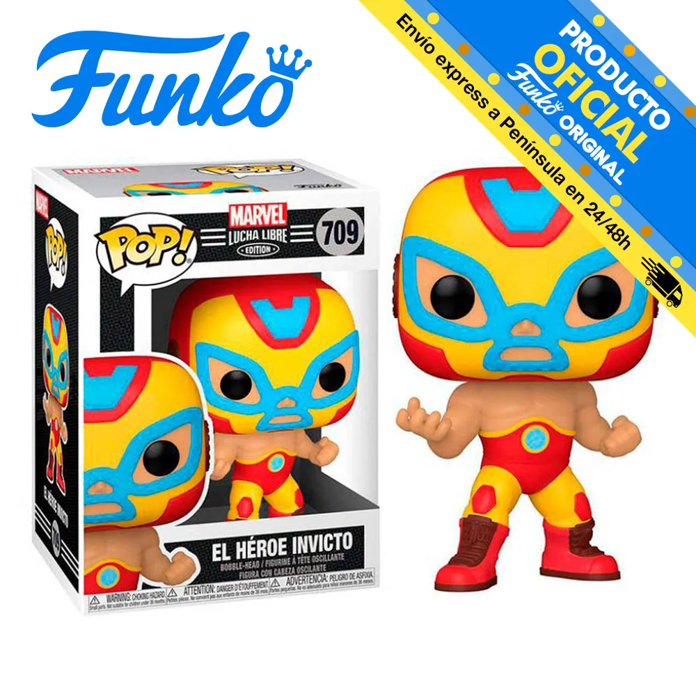 53871 FUNKO POP! Marvel: Wrestling-Iron Man (the undefeated hero),original, toys, boy, girl, gift, collector, figure, Doll