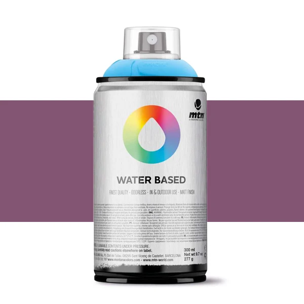 Spray paint brand MTN Water Based Color Blue Violet Deep 300 ml Montana low pressure Little Ideal smell interior