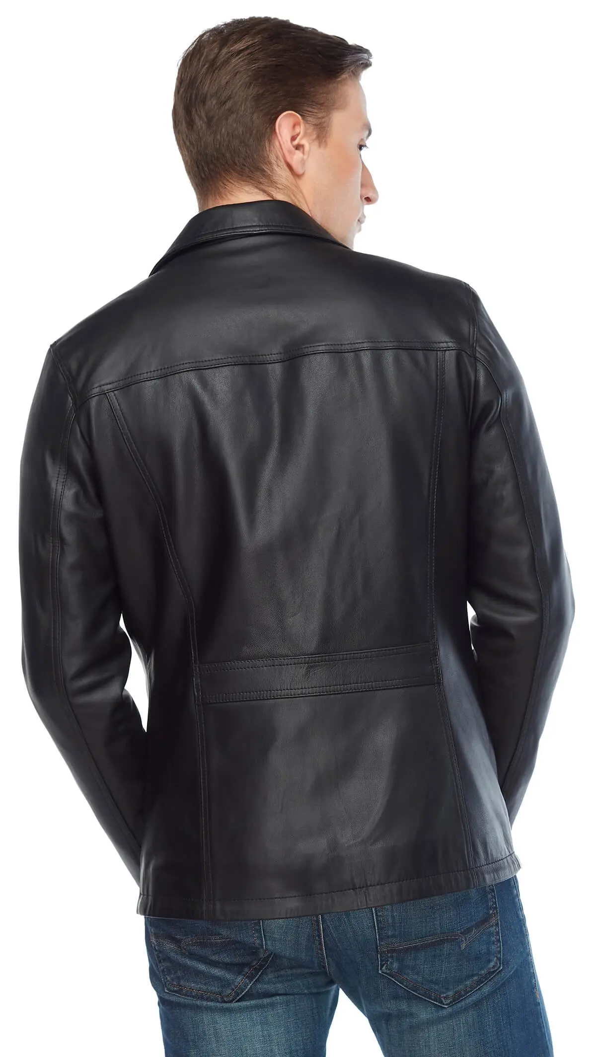 Shark Puntolu cappotti in pelle maschile nero originale pelle di agnello autunno inverno 2022 Biker Slim Large Size muslimah