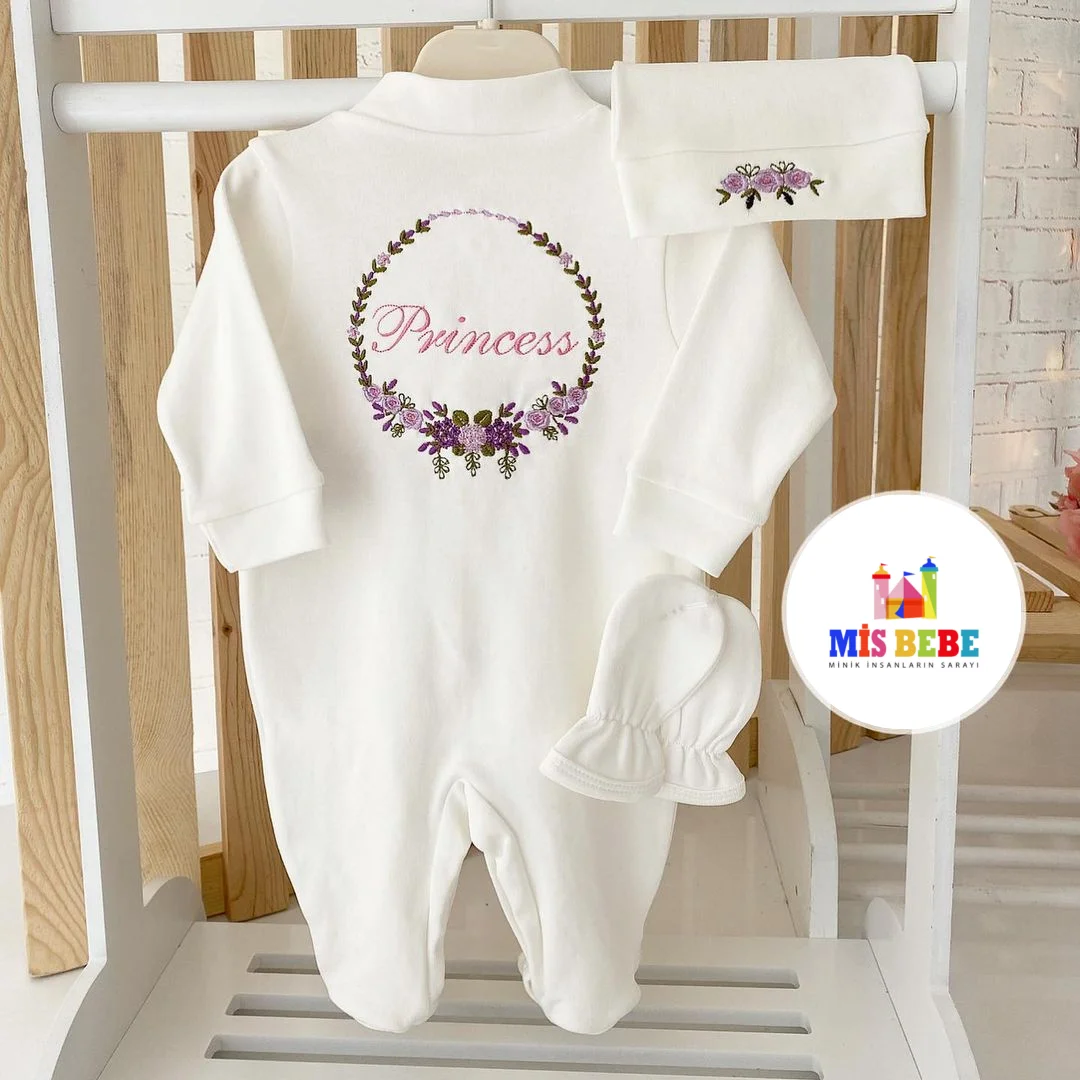 Newborn Baby Personalized Outfit Custom Clothing Sets Jumpsuit Spring Suit Outfit Costumes Children's Clothing 3-Pcs