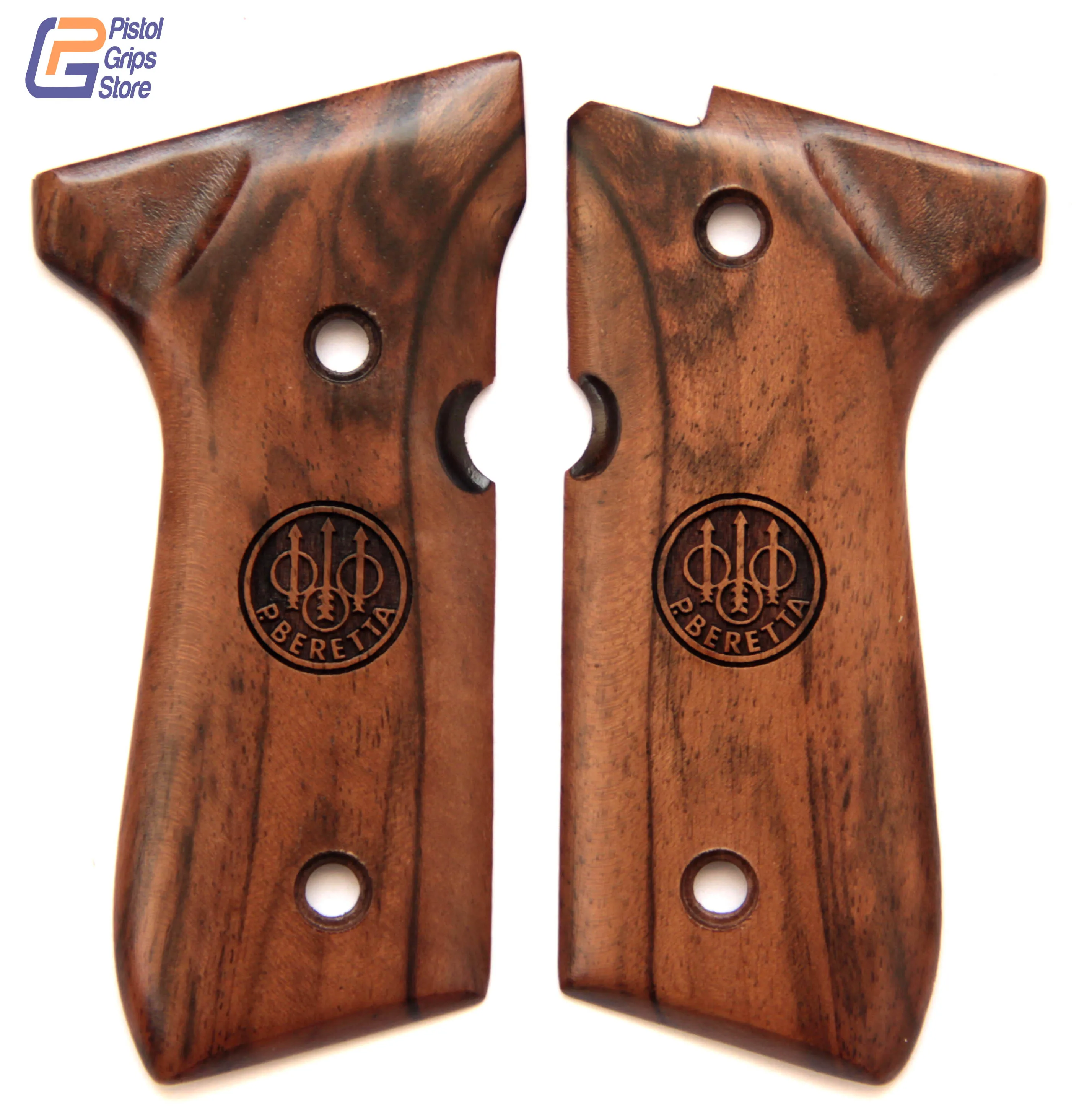 Beretta F92,92 A1, 92G, 92FS, 96, 96 A1, M9, m9A1 ahşap tabanca kolları