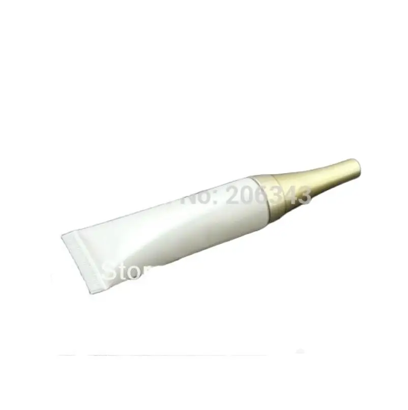 10ml white soft tube with gold lid , EYE CREAM TUBE