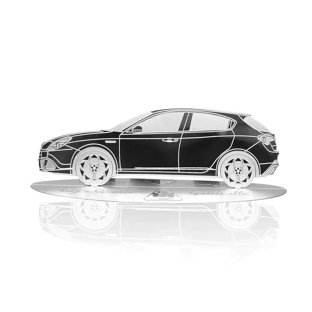 Diecast model shape engraved stainless steel car Alfa Romeo Giulietta