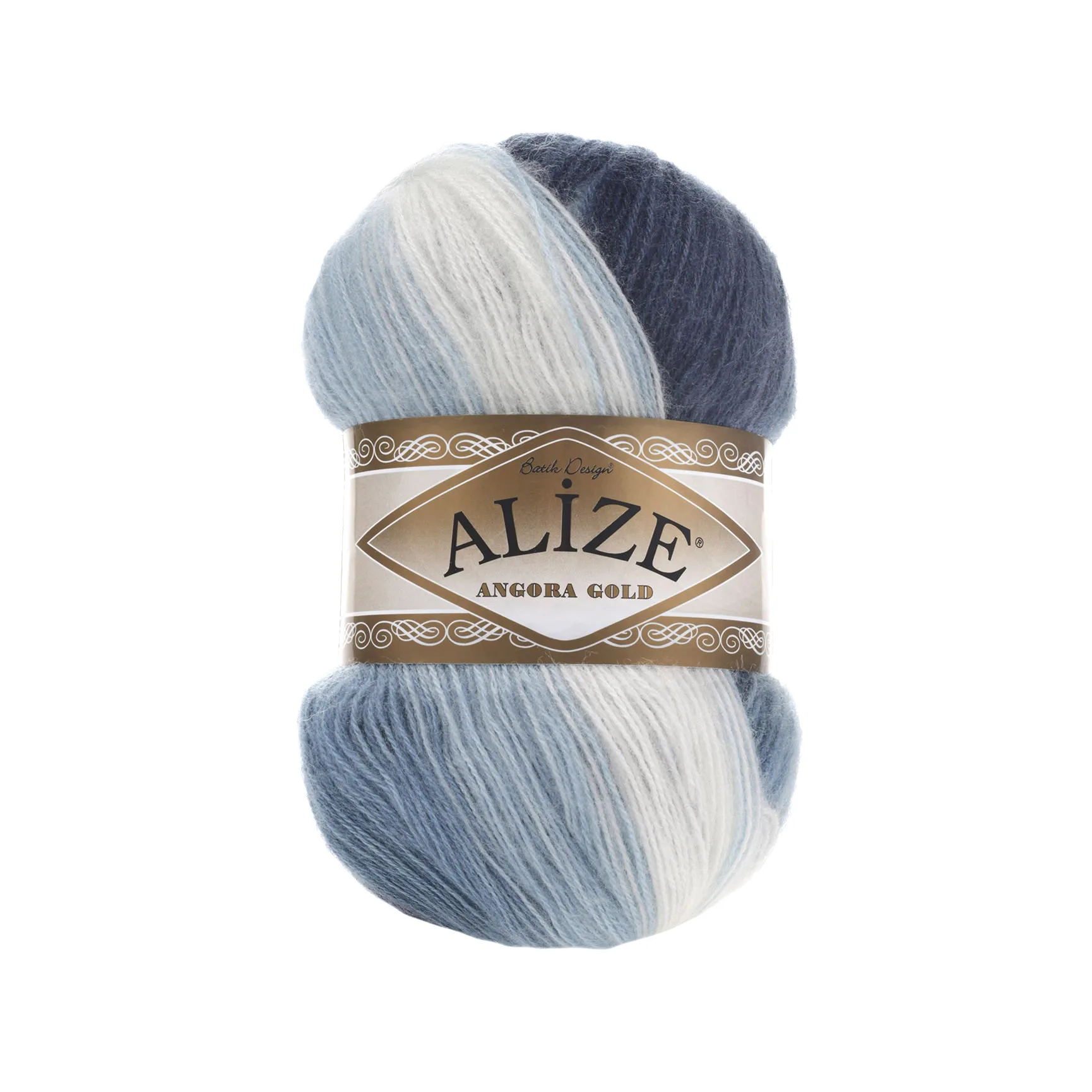 Thread 1 Pack ( 5 Balls ) Alize Angora Gold Batik Hand Knitting Yarn ( %20 Wool %80 Acrylic ) 100 Gram 550 Mt Crochet Tool Kit