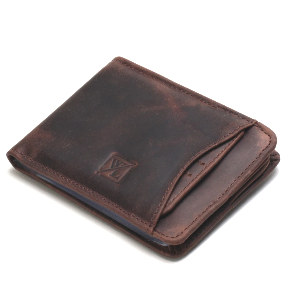 Cnh Rg Notes Coin Coins Removable Card Caramel Coffee Holder Cnh Big Leather Wallet