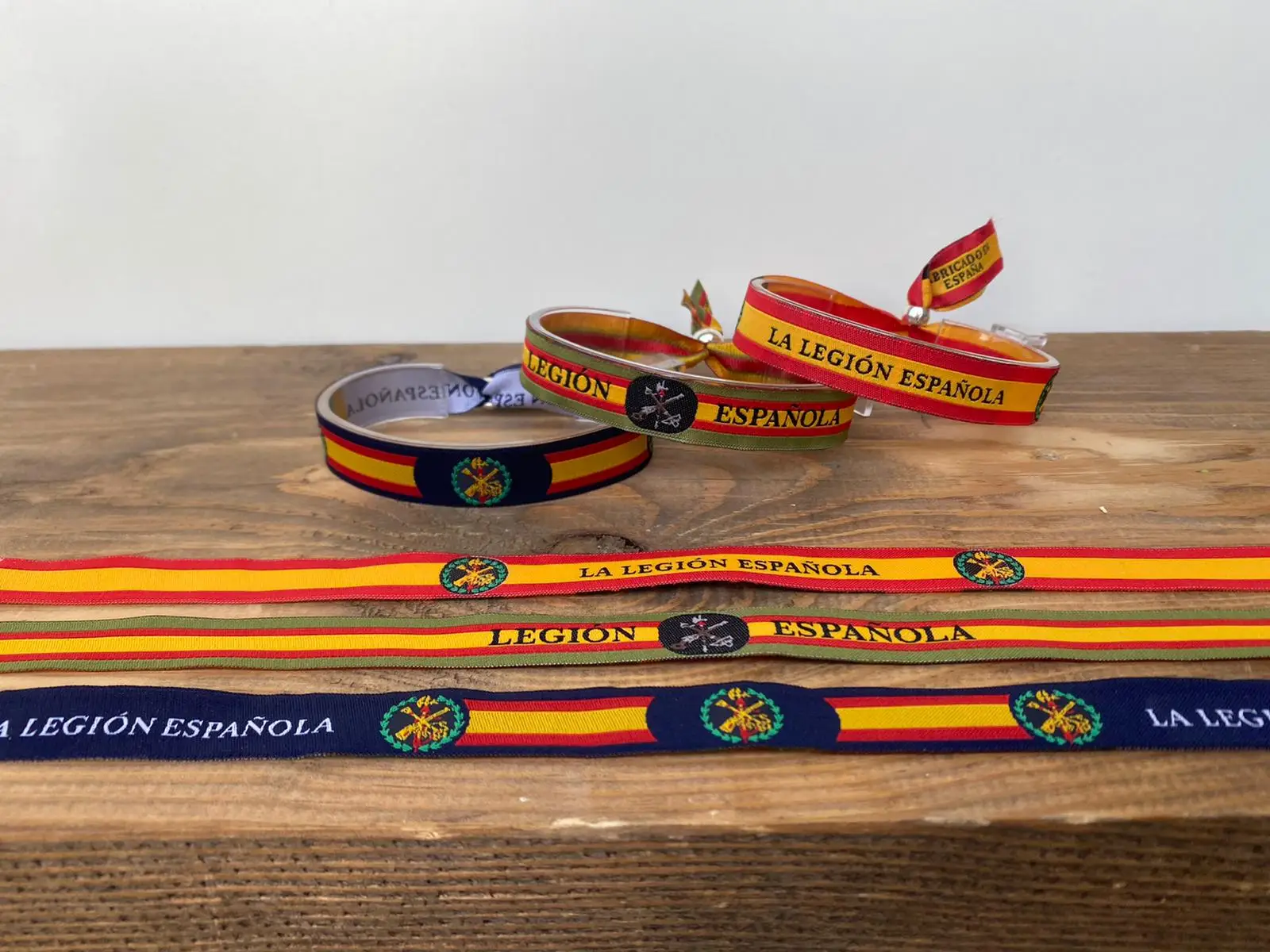 Pulseras bordadas Legión Española cierre deslizante, ESPAÑA, LEGIONARIOS, Españoles, Cuerpos y Fuerzas de Seguridad del Estado