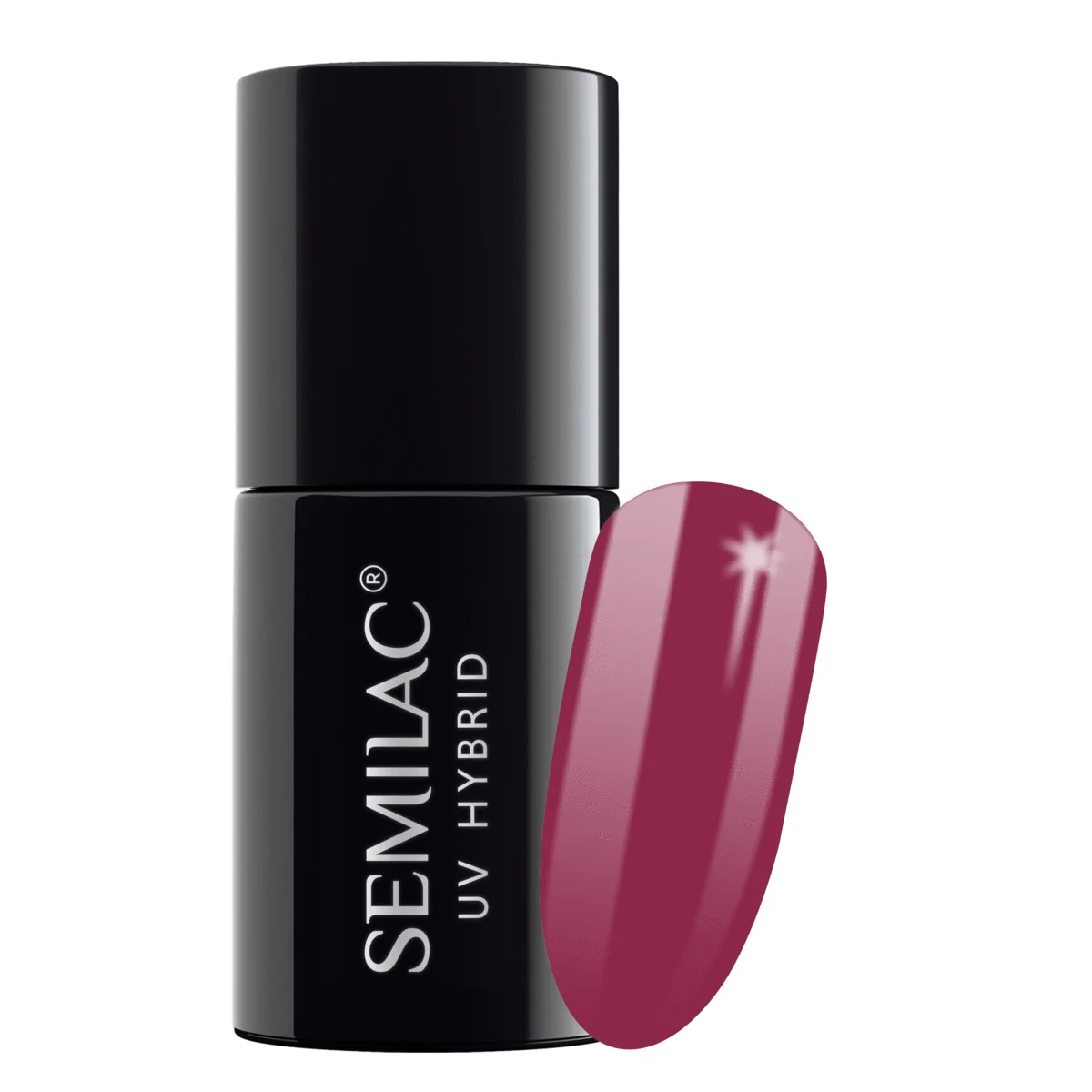 Semilac Tuna Voyage 189 semi-permanent coverage, UV hybrid nail polish texture Gel