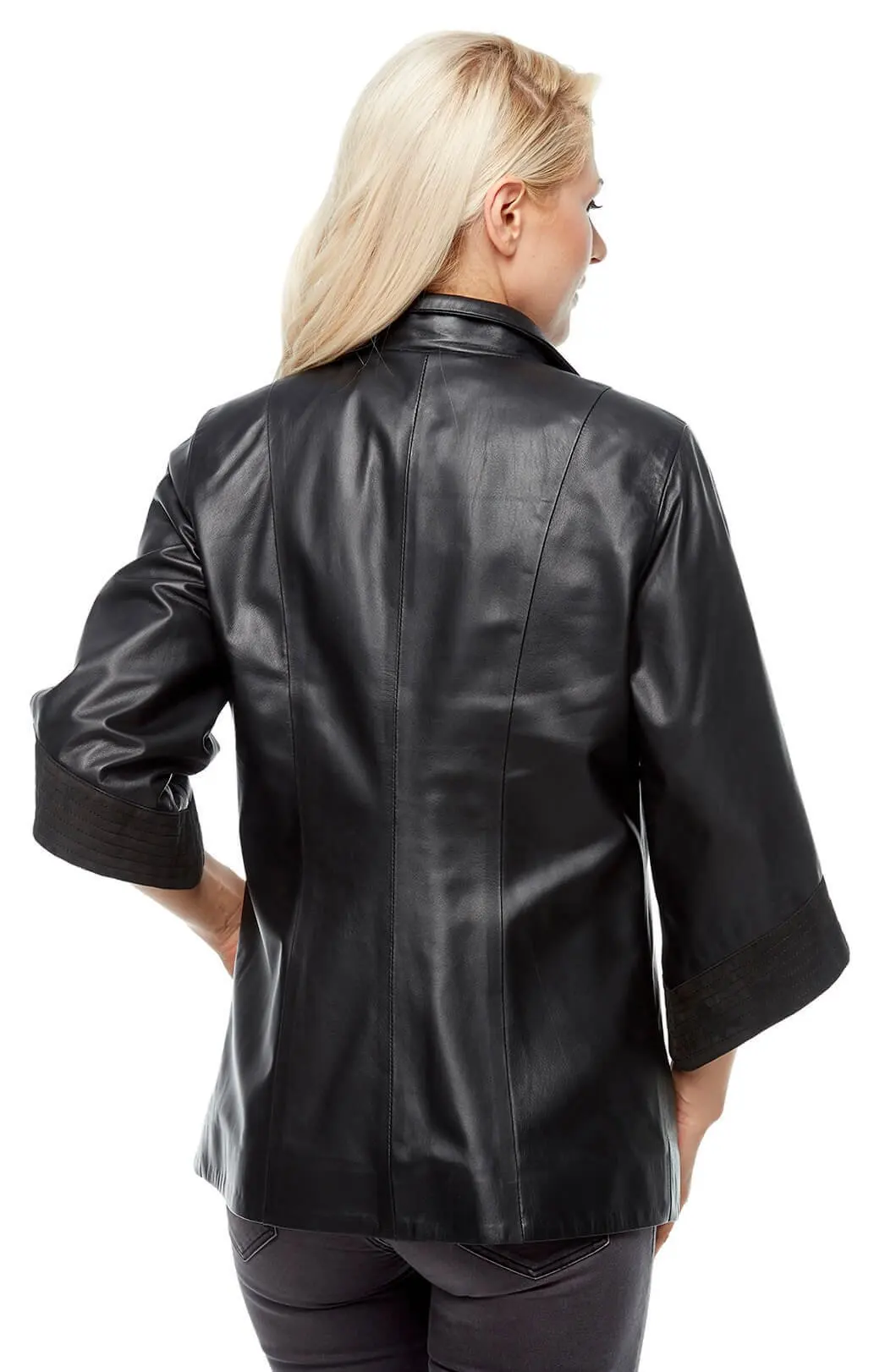 Jaket Wanita Kulit Asli Mantel Kulit Domba Domba Musim Gugur Musim Dingin 2022 Ukuran Besar Tipis Antik Pesepeda Gabi Hitam