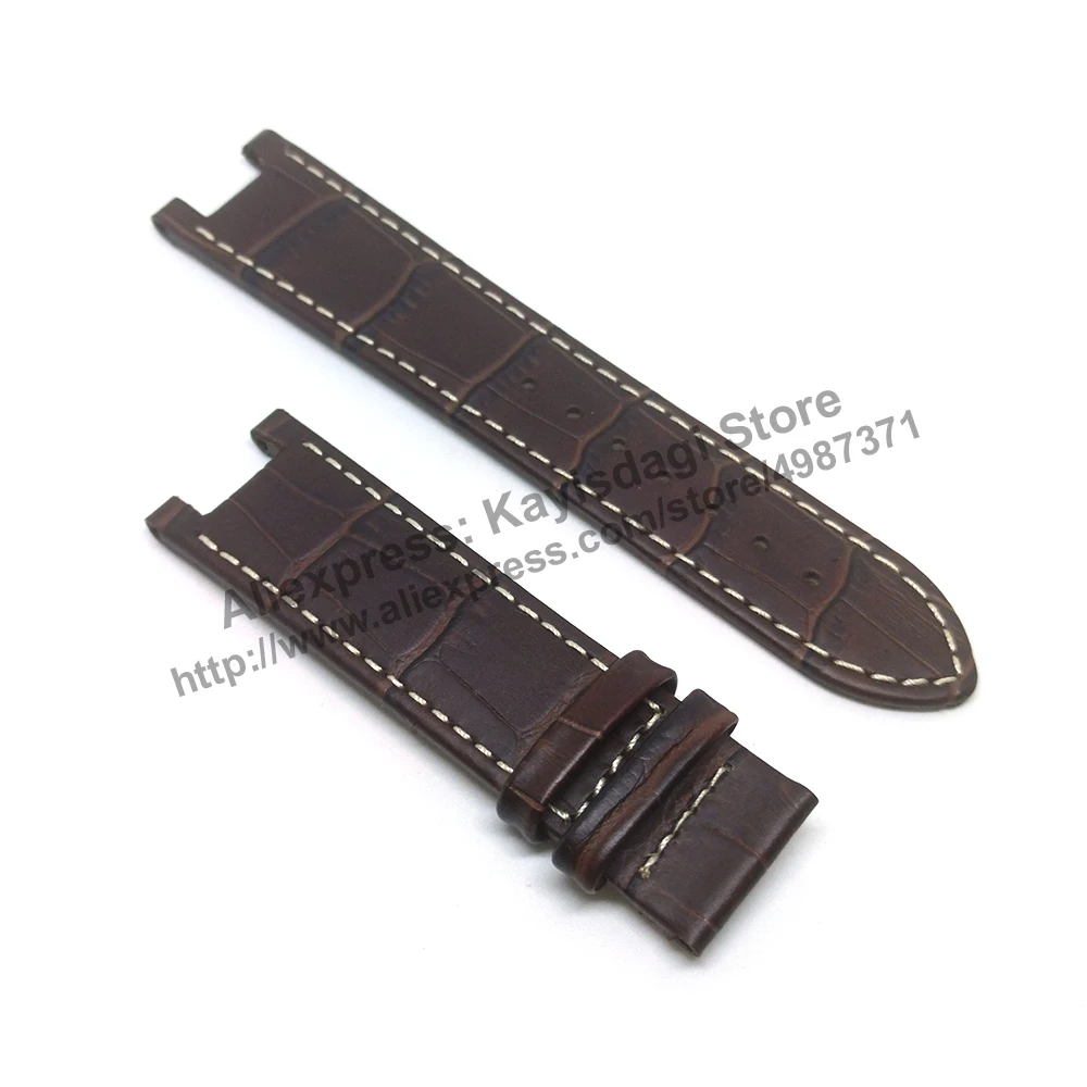 22mm Brown Leather watch band strap Comp Guess Collection GC GCI45003G1 I45003G1 GCA47007G1 A47007G1 GCX72001G1S X72001G1S