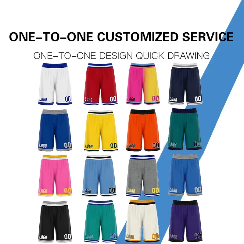 

2022 Basketball Shorts Custom Add Your Number Logo Soccer Workout Shorts Mesh Tracksuit Training Sportswear Lightweight Pocket