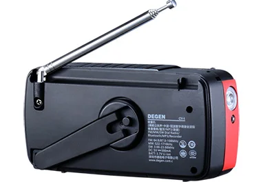 ديجن CY-1 راديو الطوارئ FM/MW/SW الموجات القصيرة راديو LCD/SOS/بلوتوث/MP3/مسجل راديو محمول