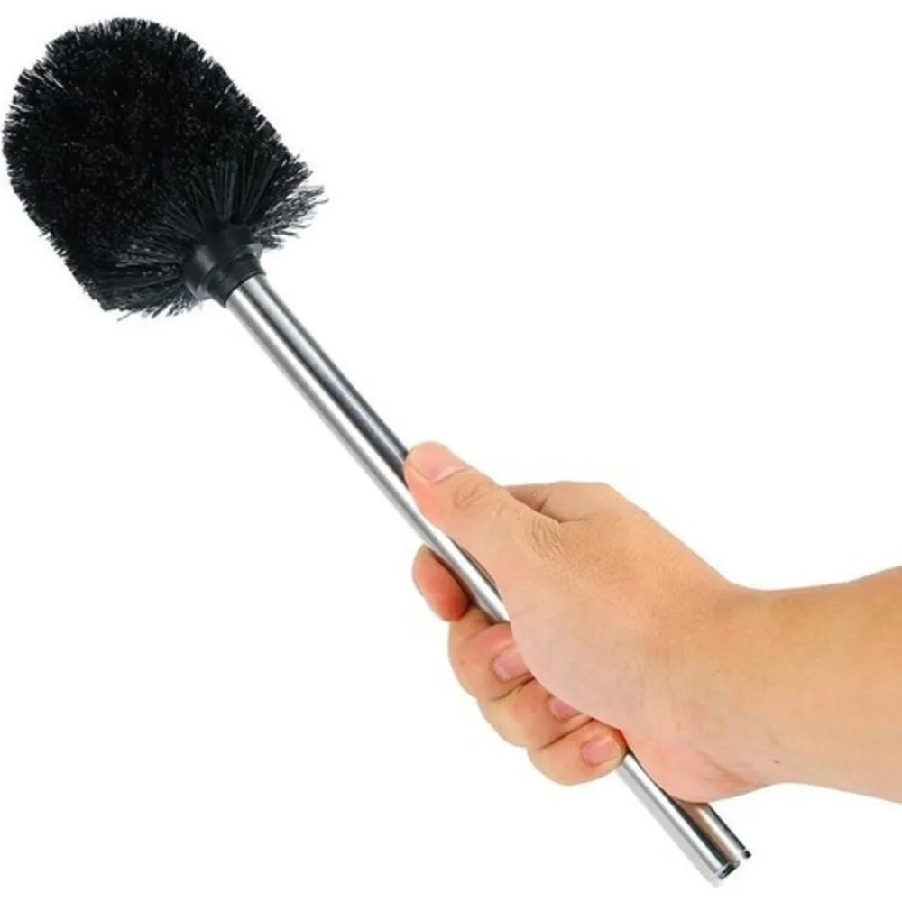 Metal Handle Spare Toilet Brush Product size: 35 cm length and 1.5 cm diameter Metal handle stainless chrome Fast Free Shipping