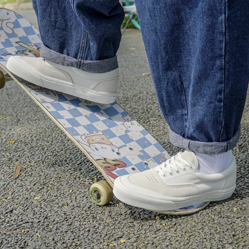 Joiints męskie buty wulkanizowane na deskorolkę płócienna zamszowa cholewka wielokolorowe codzienne trampki gumowa podeszwa oddychająca bieganie