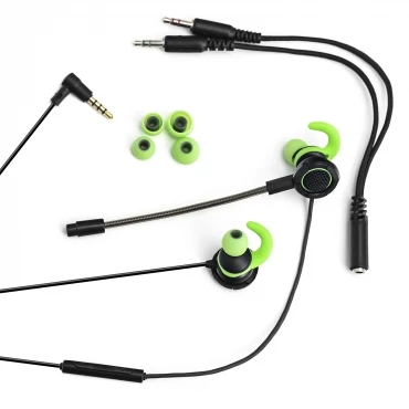 Woxter Stinger Gamer Bud Green - Auriculares gaming in-ear, Mic