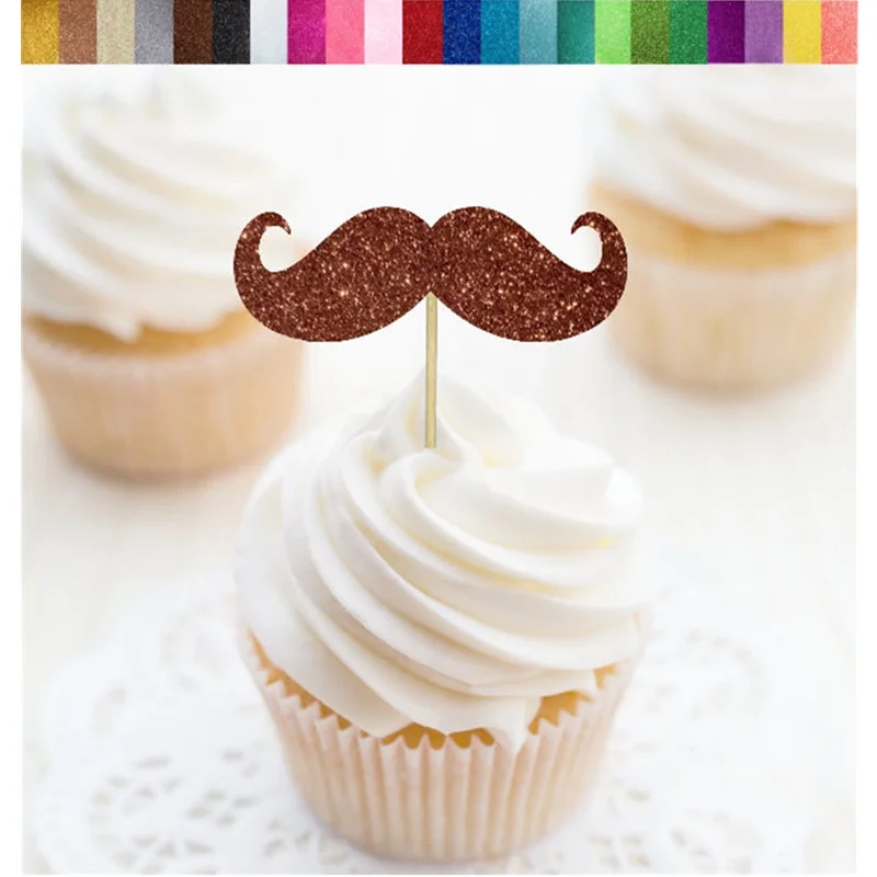 Custom Mustache Cupcake Toppers,Moustache Food Picks,Personalised Little Man Toppers,Little Man Dessert toothpicks