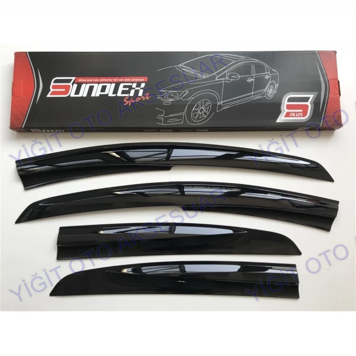 For FIAT LINEA  Rain Wind Deflector 2006-2018 Sunshade Curtains Car Windshield Auto Accessory Universal Spilitter Mud Flaps