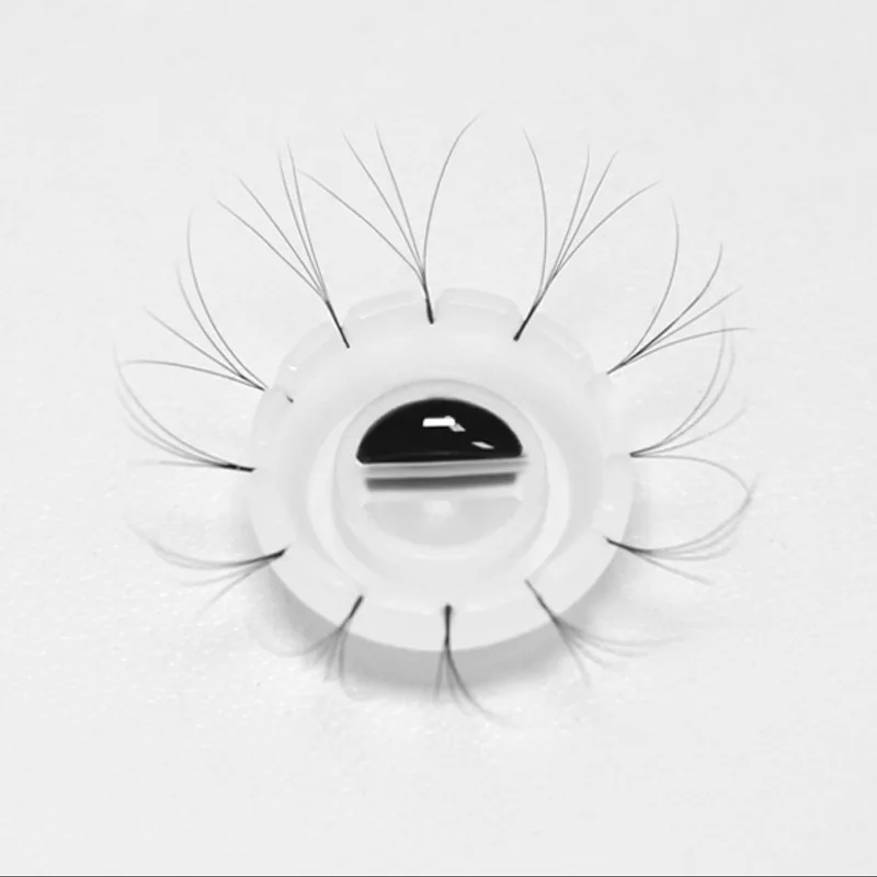 

YGirlash 100pcs Plastic Glue Holder Lashes Grafting Eyelashes Bloom Sun Flower Cup Rapid Fans Eyelash Extension Blooming Cups