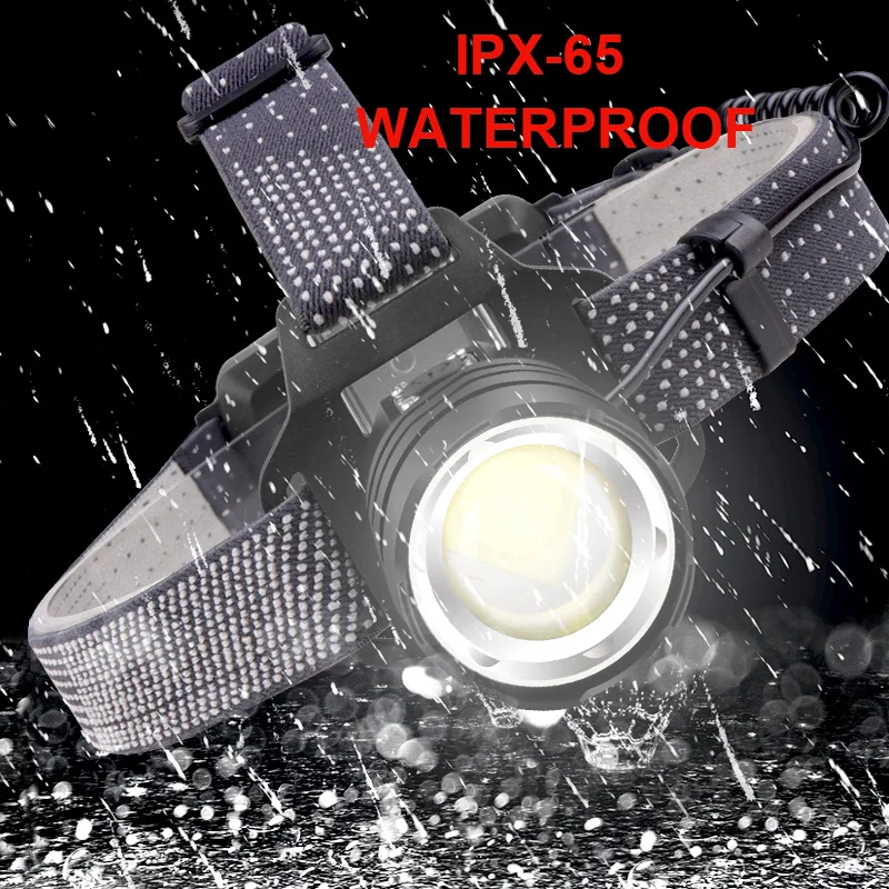 2022 Super XHP200 Powerful Headlamp Rechargeable Head Flashlight High Power Head Lamp 1000Meters Headlight 18650 Fishing Lantern