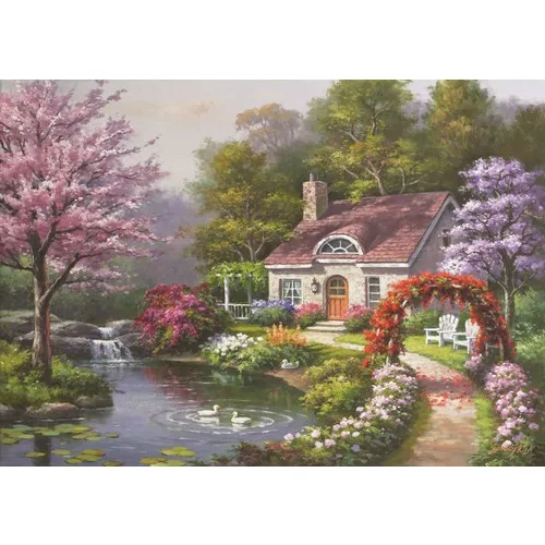 Anatolian Puzzle 1500 Piece Flower House - Mind - Game - Fast Delivery From Turkey