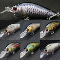 wLure Crankbait Lure Fishing 8.1cm 9.6g Wide Swimming Action #6 Hook Fresh Water 3D Hard Eyes Slow Floating Lifelike HM583