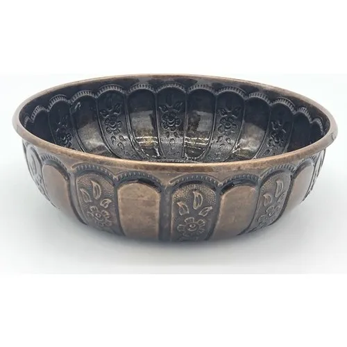 Kashni Authentic Ottoman Motif Bath Bowl-Slate Color