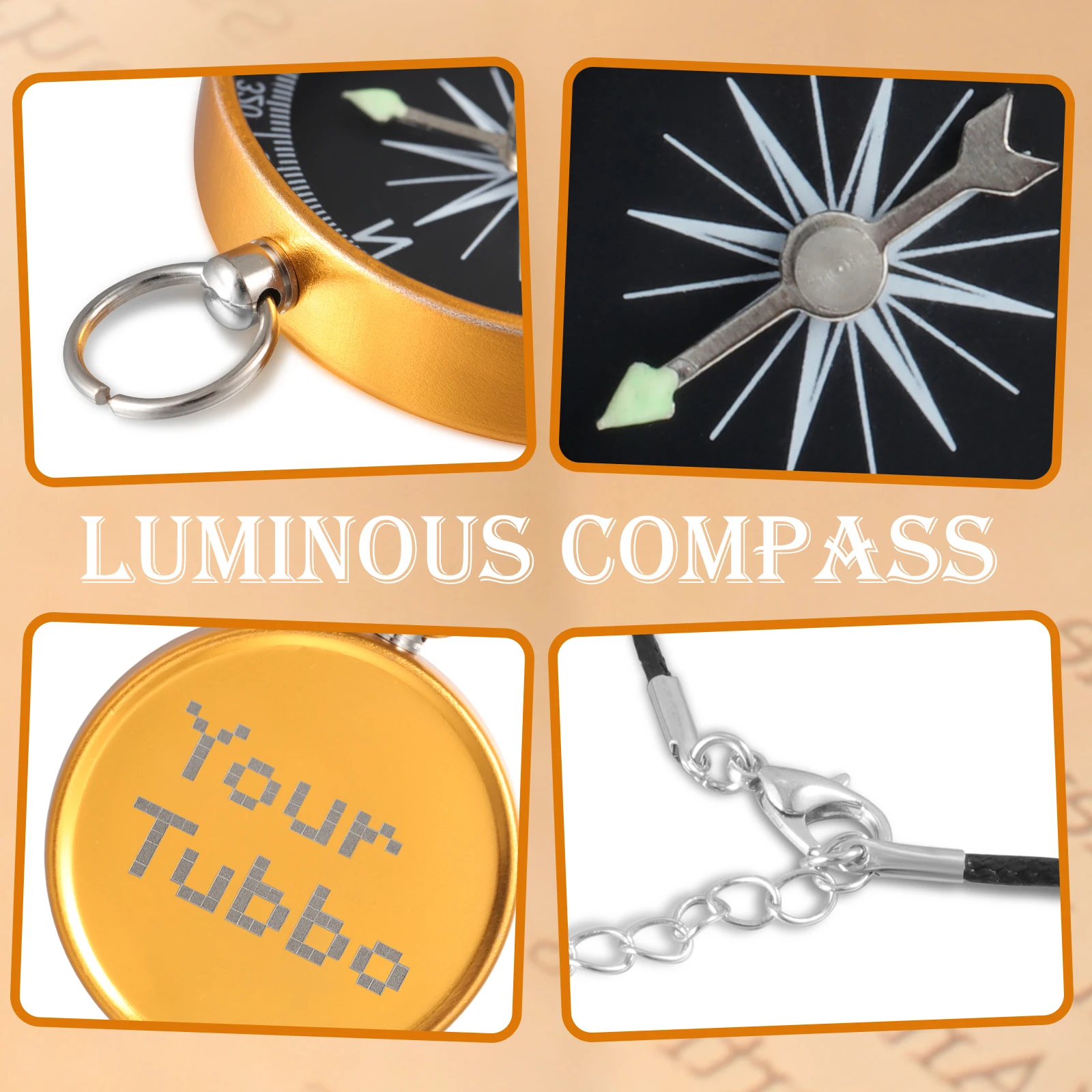 Camping Survival Compass Metal Pocket Compass