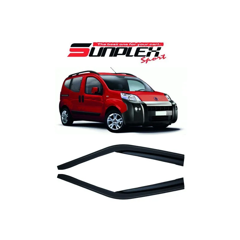 Peugeot bipper para 2007 + anos esporte chuva janela viseira defletor de vento piano preto 4 pçs carro automóvel acessório protetor automóvel