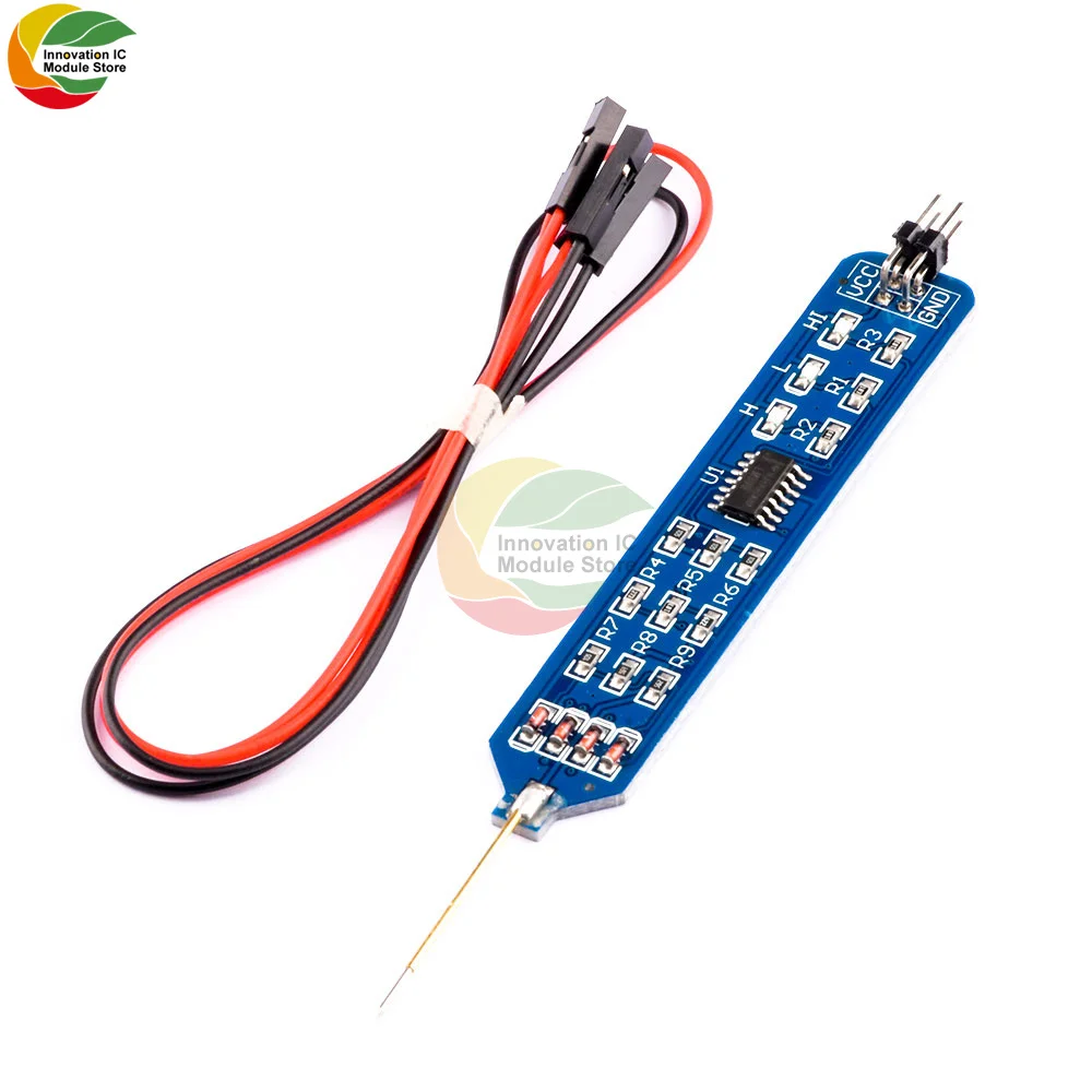 5V 3.3V Logic Tester Pen Level Tester Digital Circuit Debugger Logic Pulser Analyzer Detecting Probe Circuit Tool W/ Dupont Line