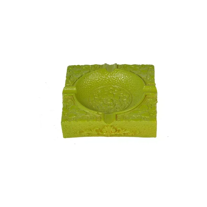 Flovart Handmade Gift Decorative Baroque Ashtray-Green