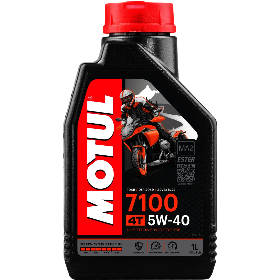 MOTUL 104086-engine oil leg motorcycle 7100 Moto 4T 5w40 1Ltr lubricant synthetic 100%