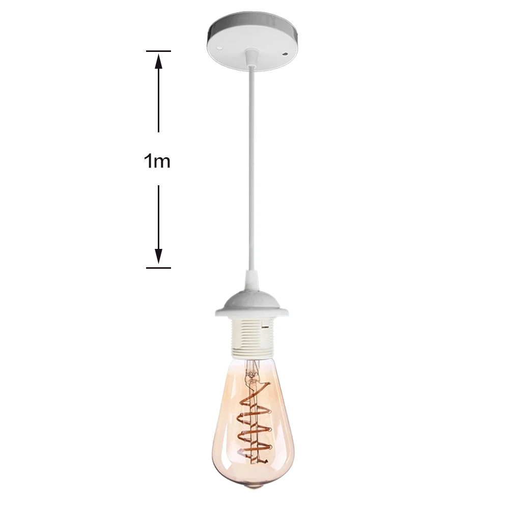 Imagem -03 - Vintage Edison Lamp Base Light Lâmpada Led Soquete Cabo Suporte Retro Filamento Incandescente sem Lâmpada ac 220v ac