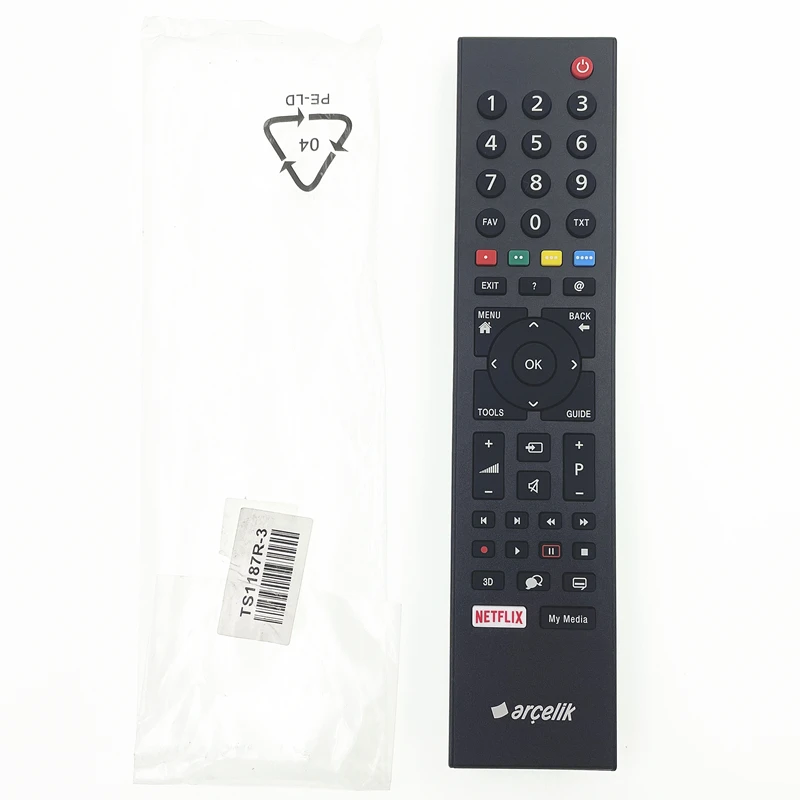 Original Remote Control TS1187R TS1187R-3 TS1187R-5 For TV Arcelik Arçelik RC3214806/02 Grundig RC3214801/03