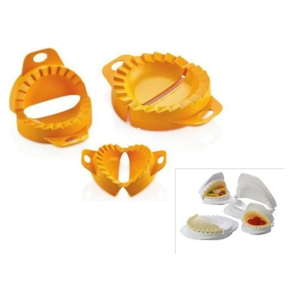 Dumpling Ravioli Maker Press 3 Pcs Baking Mold Kitchenware Pastry Easy-tool For Wrapper Dough Stamp Cutter