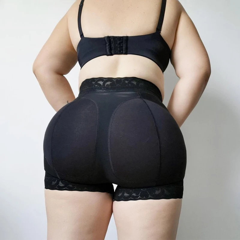 Fajas Seamless Compression BBL Hourglass Figure Shorts Women Postpartum Recovery Slimming Lace Butt Lifter Shaper Pants