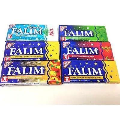 Falim Sugarless Chewing Gum , Sugar Free (7x5 pack) 35 Gums, Gift Option, Fast Delivery, Shipping From Turkey