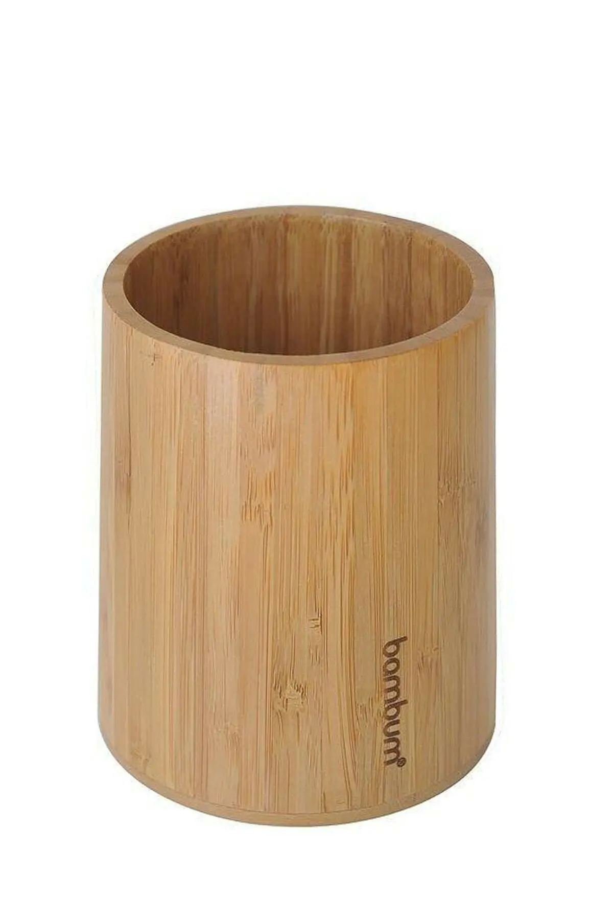 

Bambum Miccho Natural Bamboo Cutlery, natural and antibacterial Cutlery cutlery 9x9x12 cm Counter top spoon box cutlery