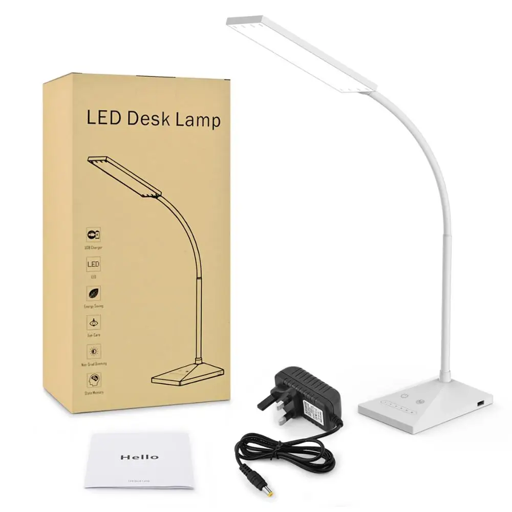KEXIN 72 LED Touch Sensor Desk Lamp Touch 5 Modes Table Light Eye-Caring Reading Lamp
