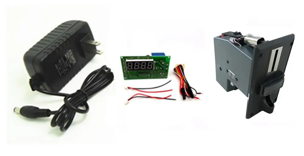 

Model 923P+15A with adaptor coin operated Time Control Timer Board Power Supply for multi coin acceptor selector