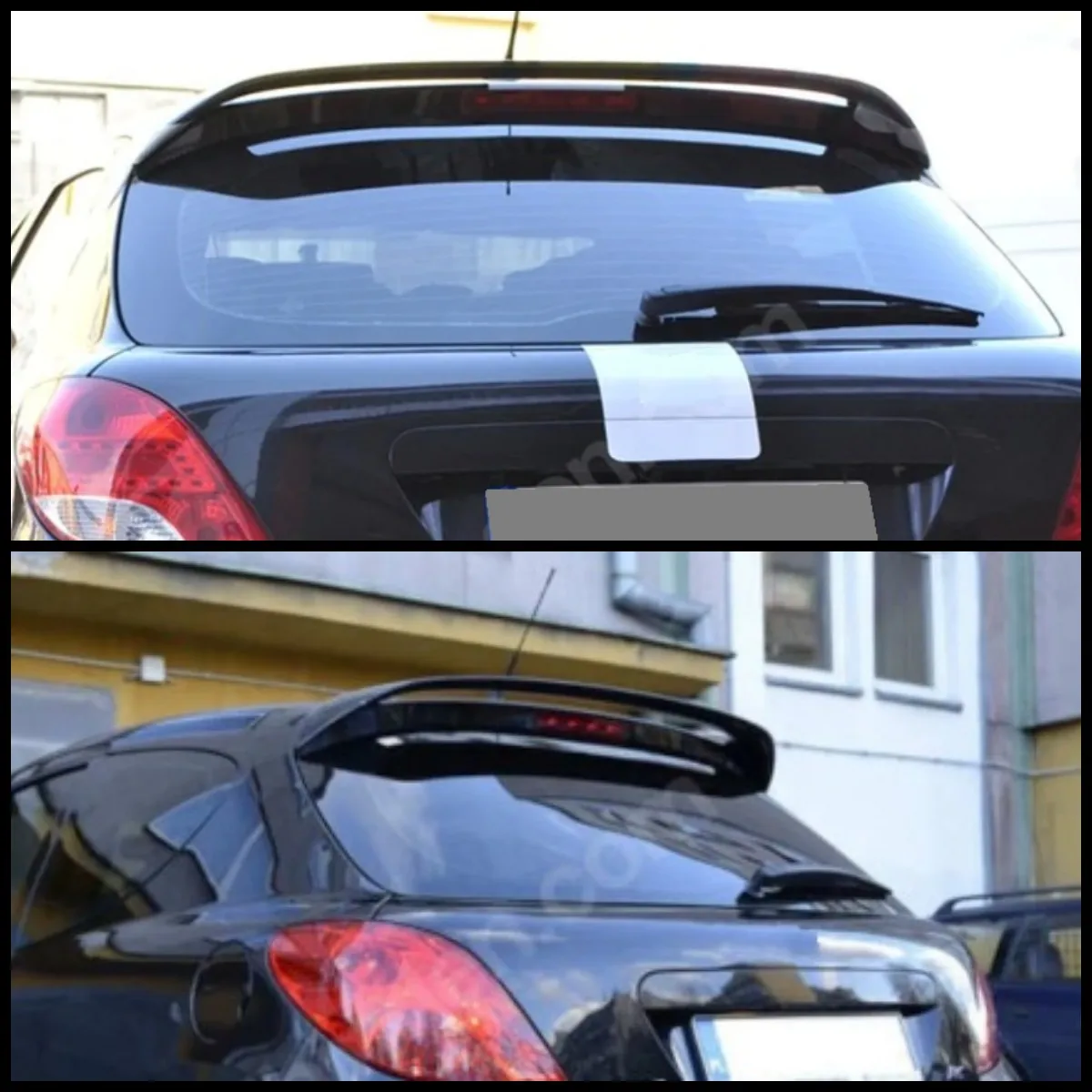 

For Peugeot 207 Spoiler Fiber Fiberglass Material Rear Roof Spoiler Wing Trunk Lip Car Styling Fully Compatible 2006-2015