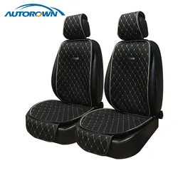 AUTOROWN Natural Flax Car Seat Cushion Universal Size Linen Fabric Seat Cover Auto Accessories Summer Automobile Seat Covers