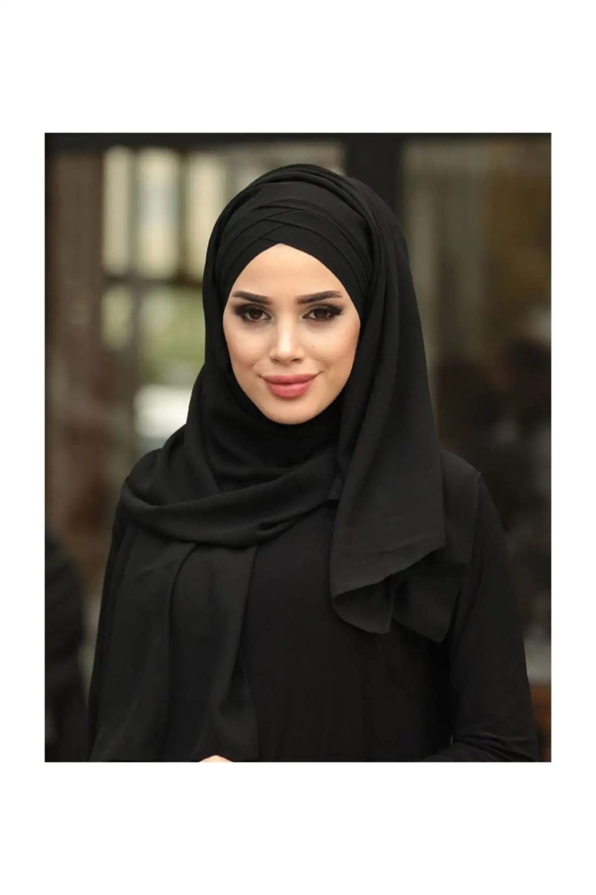 Saharan Shawl World Three Bandlı Ready Sal Black 2000 abaya the headscarves Medina ipegi easy plate clamps chiffon Muslim Islamic women clothing