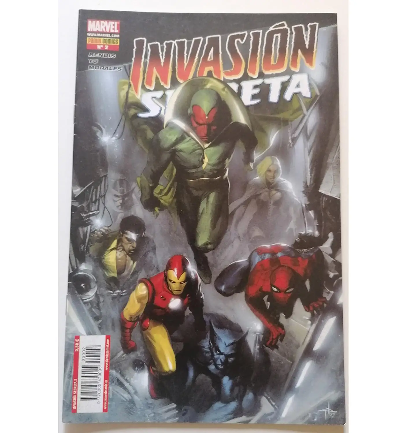 MARVEL, secret invasion No. 2, ED. PANINI, year 2009, various authors, COMIC BOOK, Spanish TEBEO, MINI series, Avengers