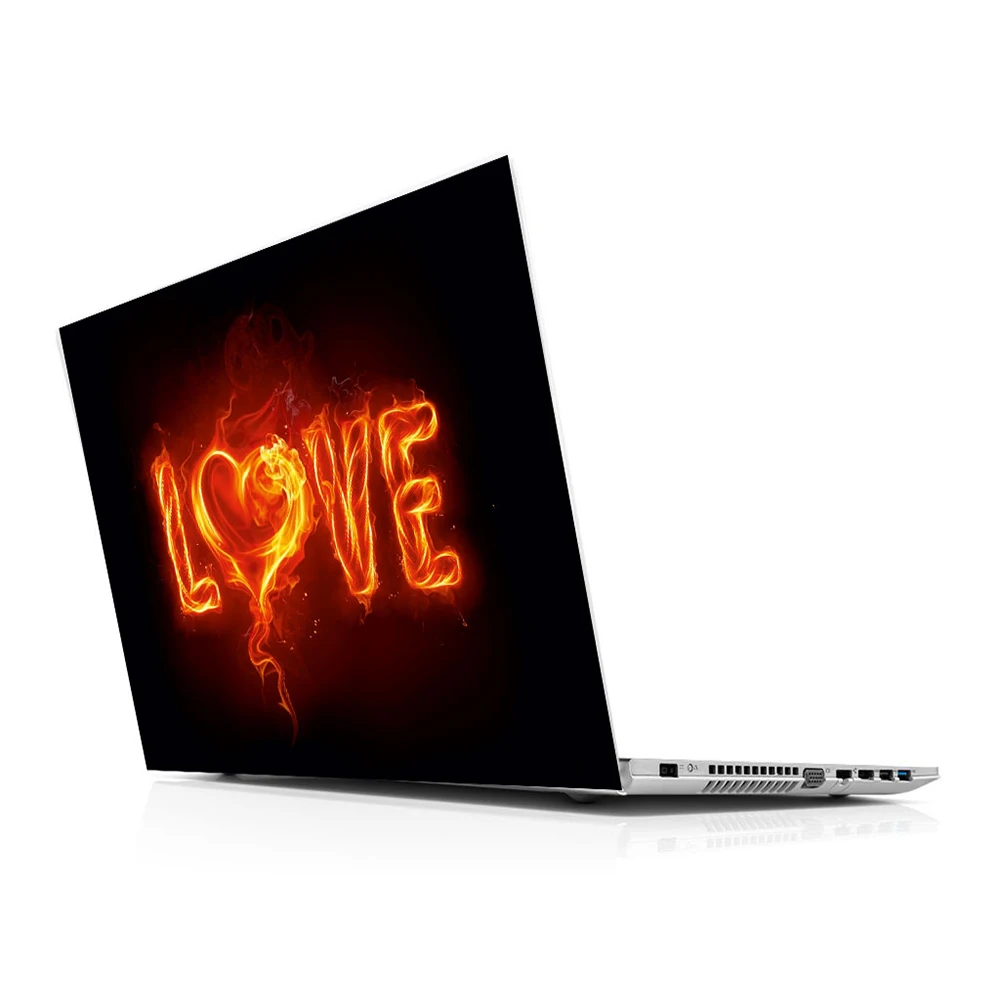 Sticker Master Love Flame universal laptop skin for 13 14 15 15.6 16 17 19 