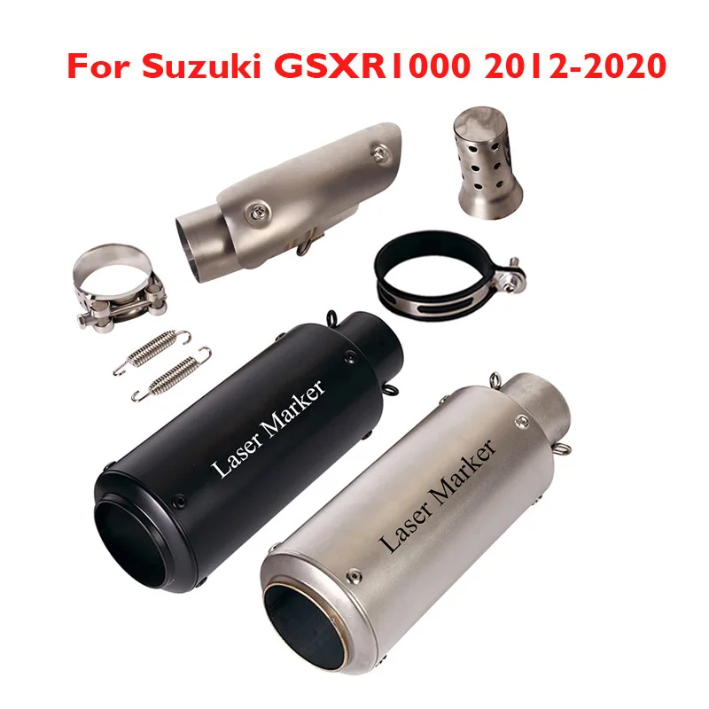 

GSXR1000 Motorcycle Exhaust System Muffler Tip Silencer Connect Link Tube Connection for Suzuki GSXR1000 2012-2020