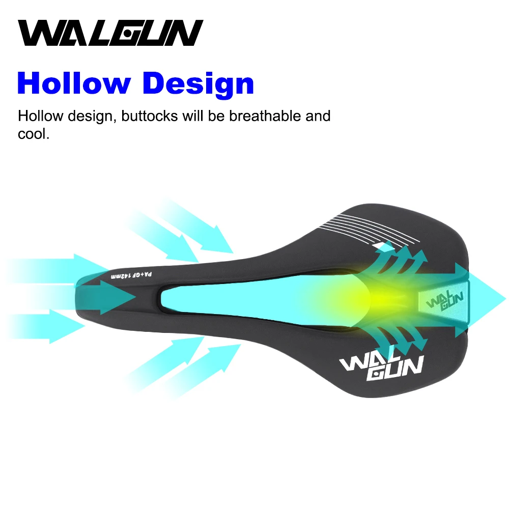 WALGUN Comfortable Bike Saddle Men Women for Road / MTB Mountain Bike Seats Waterproof Soft Bicycle Saddles Race Cycling Seat