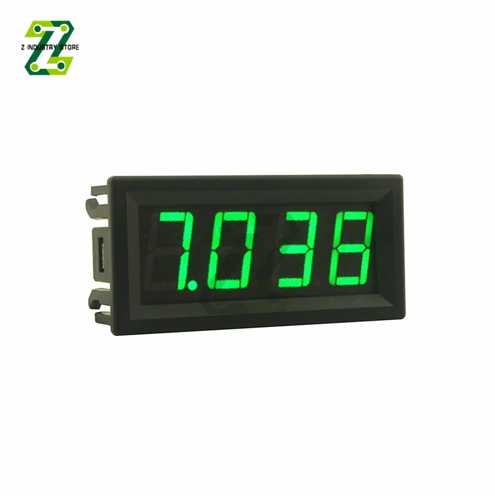 LED Display 0-10A 4-digits bit Ammeter Current Panel Meter Gauge 0.56 inch Red Green Blue