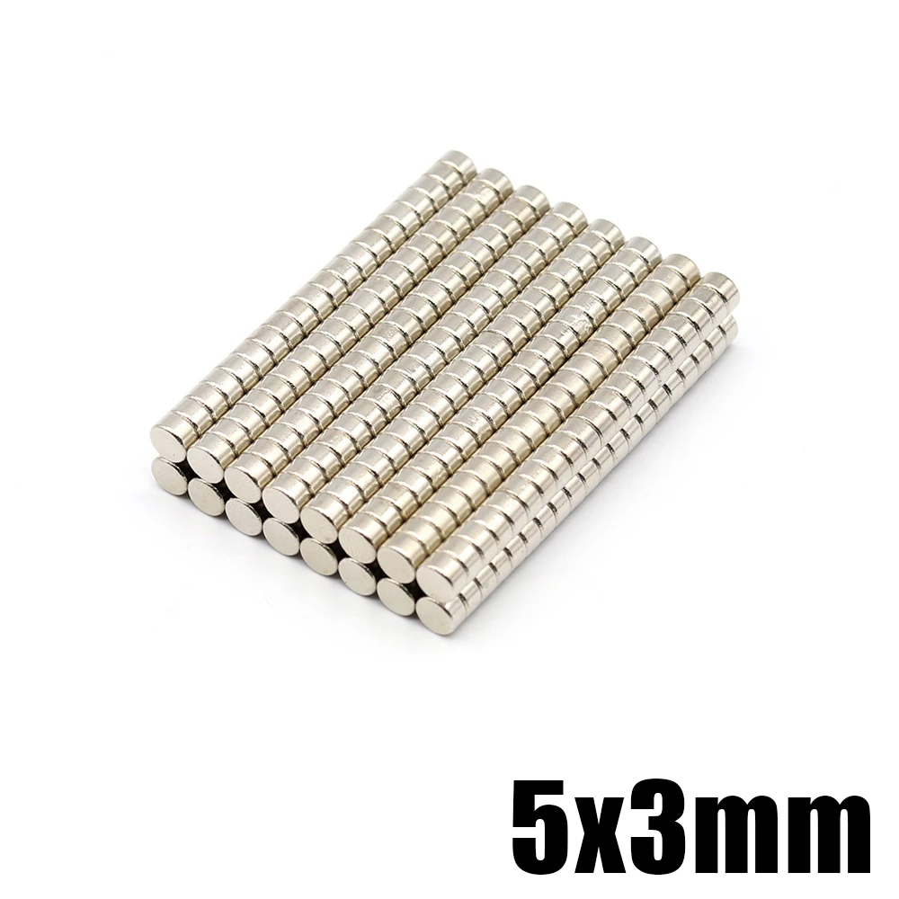 

20/50/100/200/500Pcs 5x3 NdFeB Neodymium Magnet Super Powerful Small Round 5mmx3mm Permanent Disc Magnetic imanes 5*3