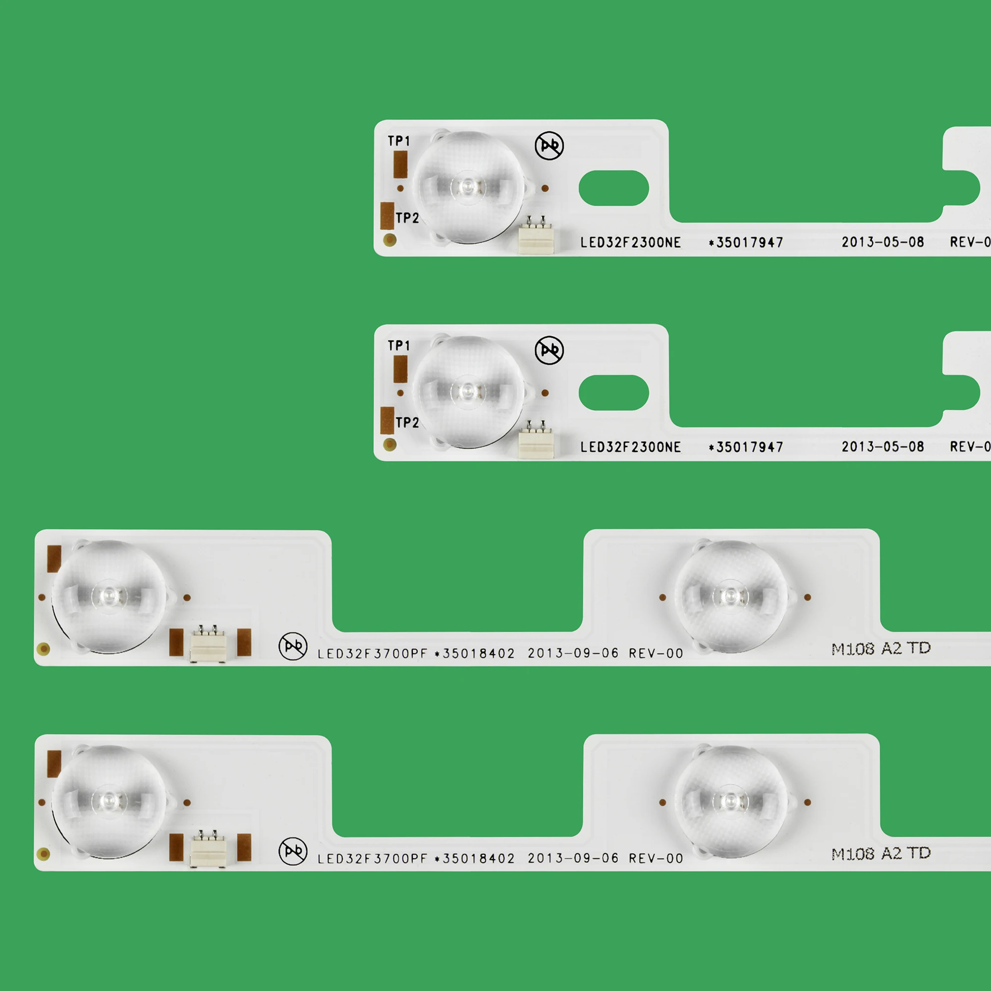 New 4PCS/set(2PCS*4LED+2PCS*3LED)LED backlight strip for KONKA LED32F2300NE LED32F3700PF 35018402 35017947 35017948 （1LED=6v)